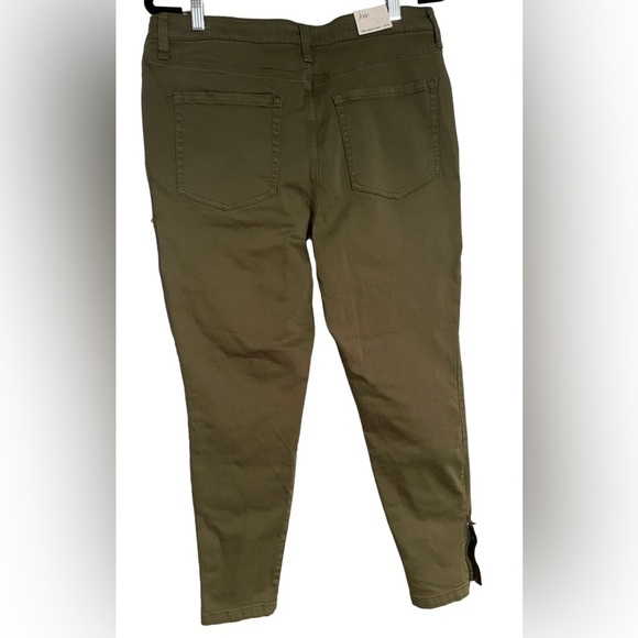 Joie Park Cargo Skinny Pants - Olive Green Size 16/33 New - Picture 3 of 12